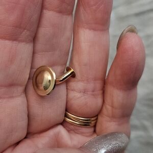 Elegant Gold Tux Button Single Angled